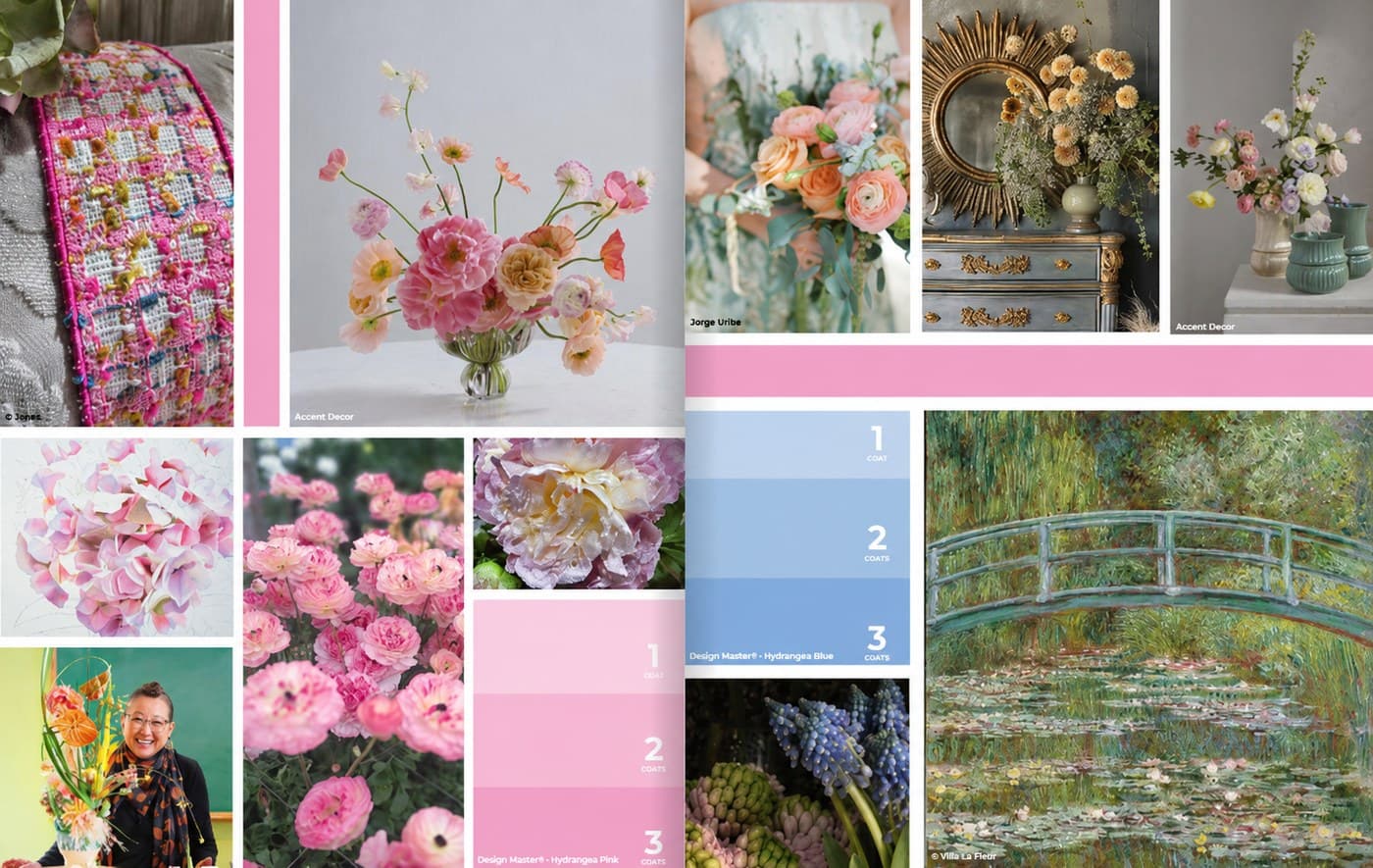 2027–2028 American Floral Trends mood board — Day Dream Affairs