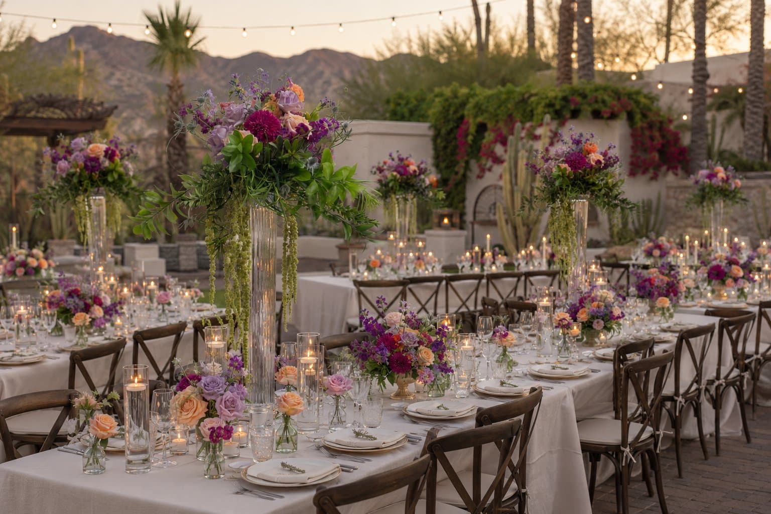 Golden Hour Tablescape — Day Dream Affairs wedding florals